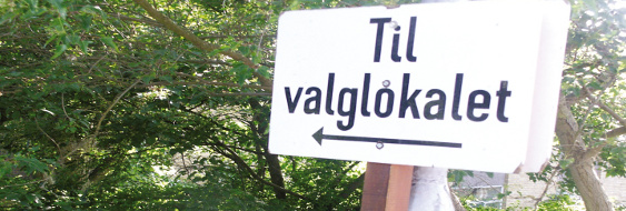 Til valglokalet